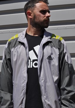 vintage Y2K adidas colourblock windbreaker shell jacket