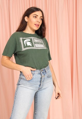 VINTAGE 90S NIKE GRAPHIC T-SHIRT IN GREEN