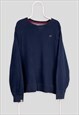 Vintage Russell Athletic Navy Blue Sweatshirt XXL