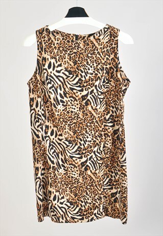 Vintage 00s leopard print mini dress