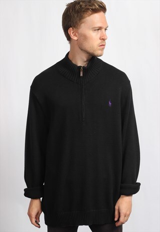 VINTAGE HALF ZIP RALPH LAUREN SWEATSHIRT