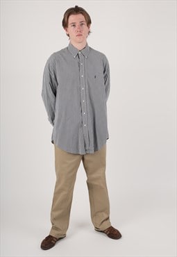 90s Ralph Lauren gingham check button down shirt Normcore