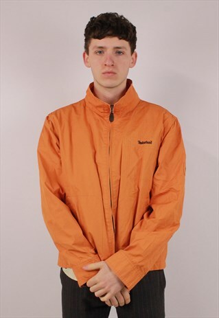 VINTAGE TIMBERLAND ORANGE ZIP-UP JACKET