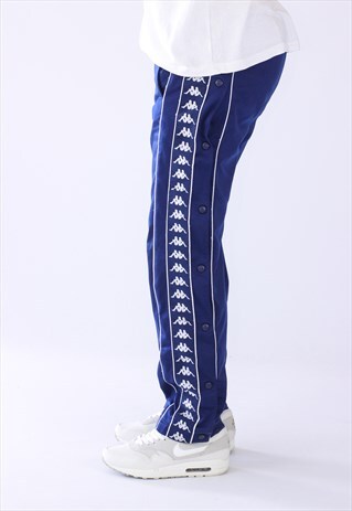 VINTAGE MENS KAPPA STRIPES MENS TRACK SUIT SPORT PANTS