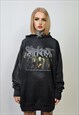 SLIPKNOT HOODIE METAL BAND PULLOVER VINTAGE WASH JUMPER GREY