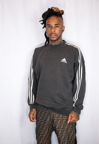 ADIDAS BROWN VINTAGE SWEATSHIRT