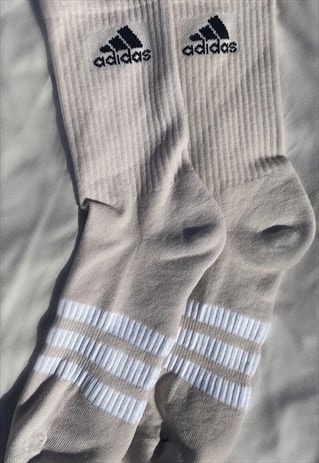 CREAM CUSTOMISED ADIDAS SOCKS