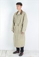 VINTAGE THE SLIP-ON XL TRENCH LONG JACKET OVER COAT BELTED