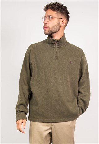 RALPH LAUREN SWEATSHIRT 1/4 ZIP SWEATER