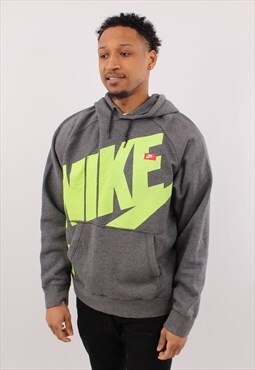 Vintage Men's Nike Grey Pullover Hoodie