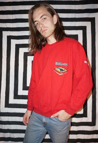 VINTAGE 90'S RED LOGO SWEATSHIRT
