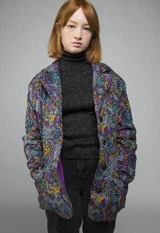 VINTAGE PAISLEY BLAZER JACKET
