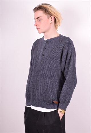 LEVI'S MENS VINTAGE JUMPER SWEATER LARGE BLUE 90'S