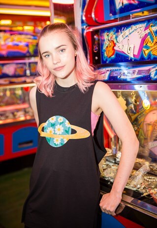PLANET DAISY OVERSIZED VEST