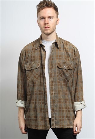 VINTAGE CORDUROY CORD SHIRT