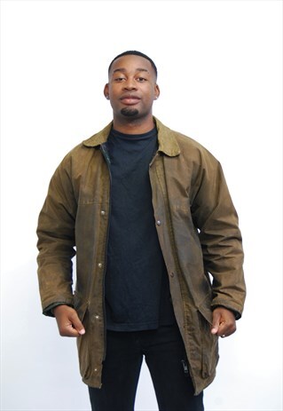 VINTAGE GREEN WAX JACKET