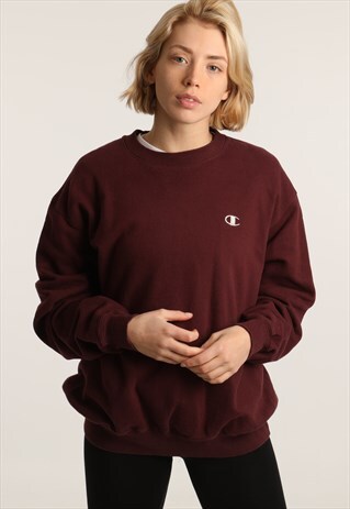 90S CHAMPION EMBROIDERED LOGO SWEATSHIRT