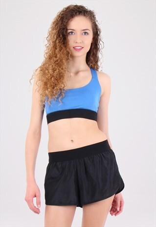 BLUE SPORT HOLLOW CROP TANK TOP