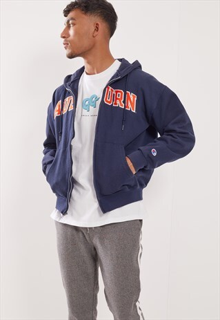 VINTAGE CHAMPION AUBURN ZIP-UP HOODIE