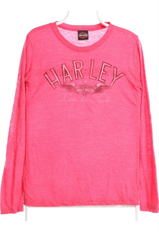 pink harley davidson t shirt