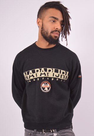 VINTAGE NAPAPIJRI SWEATSHIRT JUMPER BLACK