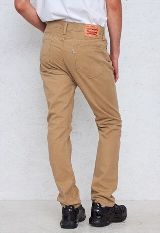 VINTAGE BROWN LEVI'S 510 FIT DENIM JEANS