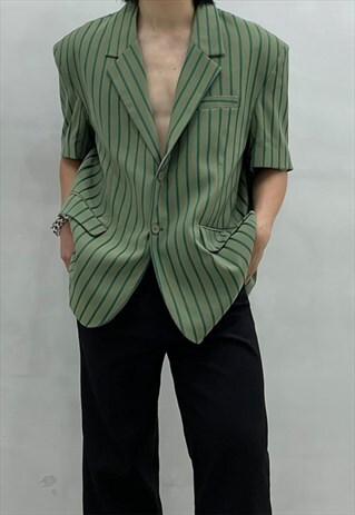 MEN'S SHOULDER PAD STRIPED BLAZER S VOL.6