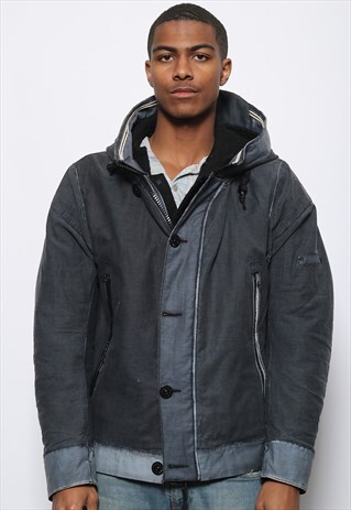 VINTAGE STONE ISLAND JACKET BLUE WITH INNER FLEECE JACKET