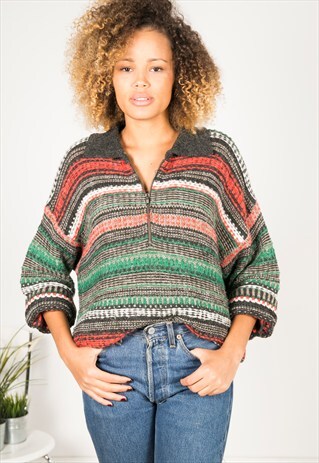 VINTAGE 80S CASUAL KNIT JUMPER / R542