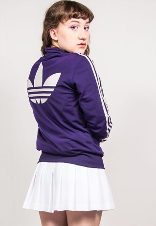 ADIDAS VINTAGE 90'S PURPLE TRACKSUIT JACKET TOP
