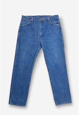 Vintage wrangler straight leg jeans mid blue w36 l30 BV20708