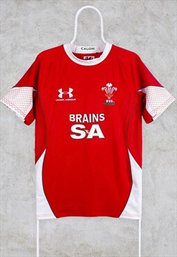 Vintage Wales Rugby Shirt 2008-2010 Under Armour Medium