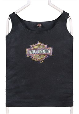 Vintage 90's Harley Davidson Vests stone wash Graphic Back