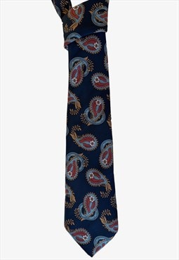 Vintage 80s Christian Dior Monsieur Paisley Print Tie