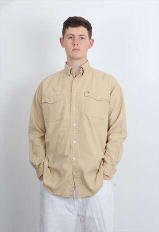 VINTAGE TOMMY HILFIGER SHIRT BEIGE
