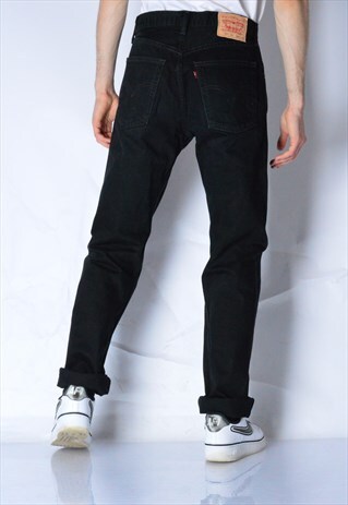 VINTAGE 90S BLACK LEVIS 521 JEANS