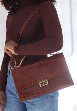 vintage leather handbag