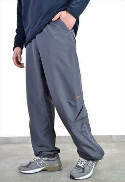 Vintage Nike Gray Track Pants Joggers Size L