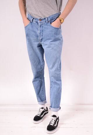 VALENTINO MENS VINTAGE JEANS W31 L30 BLUE 90S
