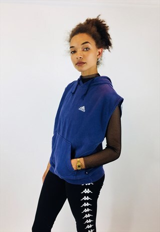 VINTAGE ADIDAS SLEEVELESS HOODIE
