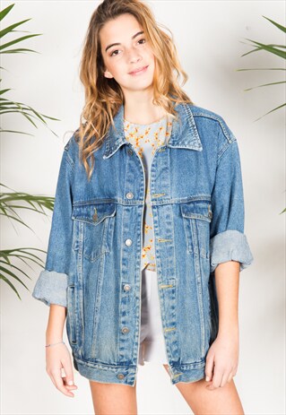 VINTAGE 80'S WRANGLER DENIM TRUCKER / C403