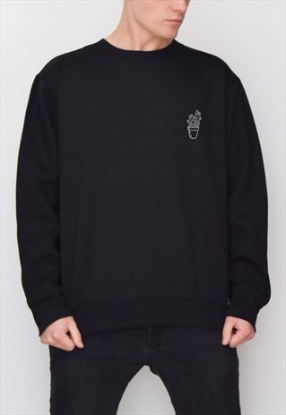BLACK CACTUS SWEATSHIRT