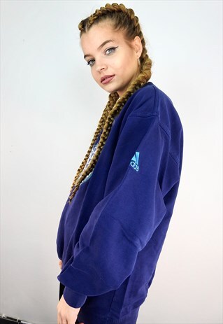 90'S VINTAGE REEBOK PURPLE BLUE SWEATER