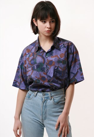 90S VINTAGE OLDSCHOOL THAI PATTERN SHIRT 16424