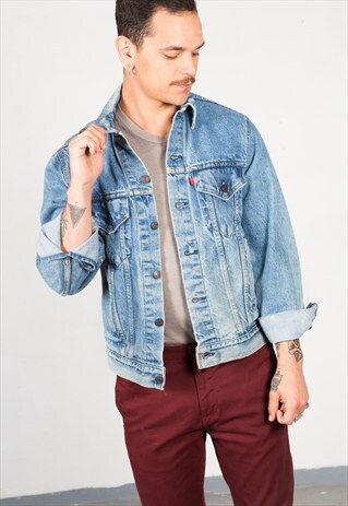 VINTAGE 80'S LEVI'S DENIM TRUCKER / C403
