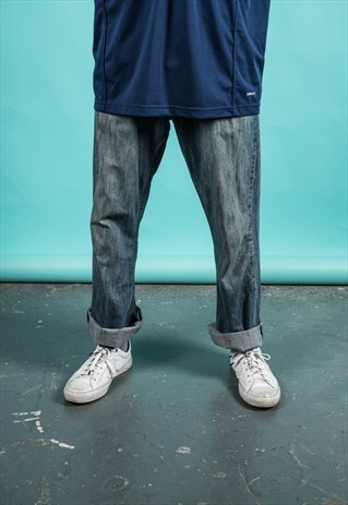 VINTAGE LEVI'S 527 JEANS IN BLUE DENIM