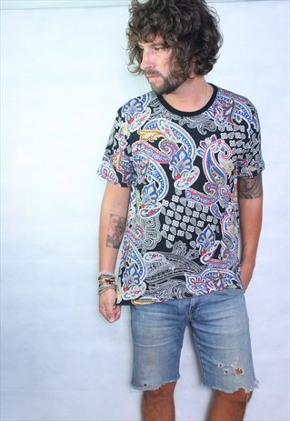 PAISLEY HANDMADE T SHIRT