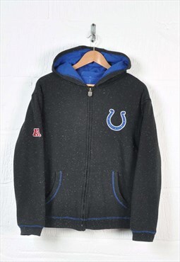 NFL Indianapolis Colts Hoodie Sweatshirt Full Zip Sherpa S