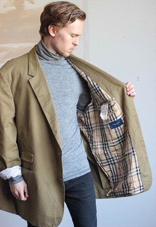 VINTAGE BURBERRY MAC BLAZER JACKET