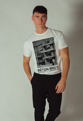 BETON BRUT GRAPHIC T-SHIRT WHITE